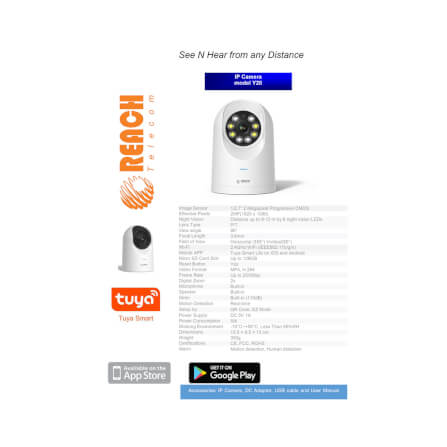 กล้องวรจรปิด  REACH รุ่น Y20 IP CAMERA แบบ WIFI_2